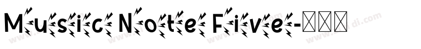Music Note Five字体转换